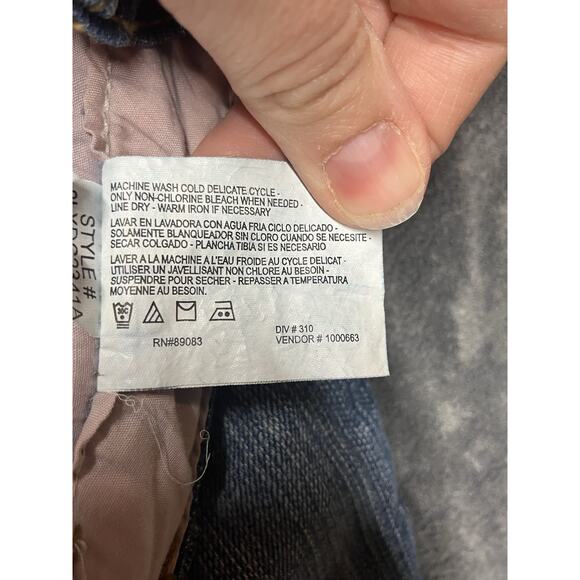 Lei Jeans Woman’s Sz 13 Tall Chelsea Lowrise Button Flap Pockets Y2K 90s - Picture 7 of 11